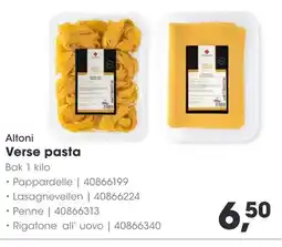 HANOS Altoni Verse pasta aanbieding