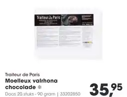 HANOS Traiteur de Paris Moelleux valrhona chocolade aanbieding