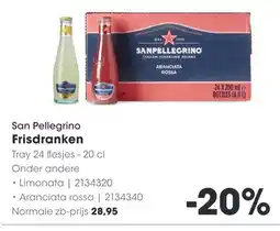 HANOS San Pellegrino Frisdranken aanbieding