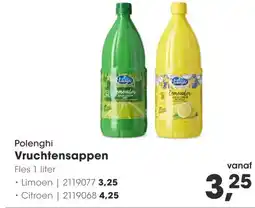 HANOS Polenghi Vruchtensappen aanbieding