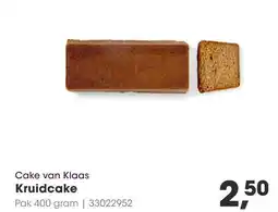 HANOS Cake van Klaas Kruidcake aanbieding