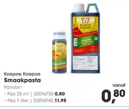 HANOS Smaakpasta Pandan aanbieding