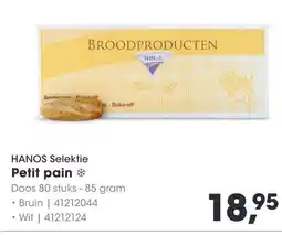 HANOS Petit pain aanbieding