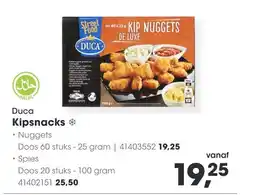 HANOS Duca Kipsnacks aanbieding