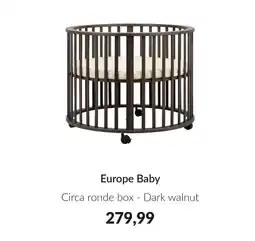 Babypark Europe Baby Circa ronde box aanbieding