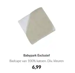 Babypark Babypark Exclusief Badcape aanbieding