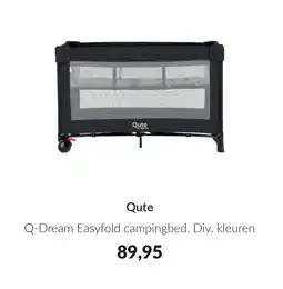 Babypark Qute Q-Dream Easyfold campingbed aanbieding