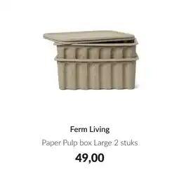 Babypark Ferm Living Paper Pulp box aanbieding