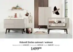 Babypark Kidsmill Sixties oatmeal / walnoot aanbieding
