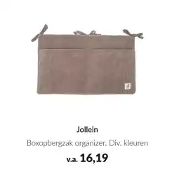 Babypark Jollein Boxopbergzak organizer aanbieding