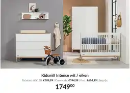 Babypark Kidsmill Intense wit/ eiken aanbieding