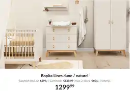 Babypark Bopita Lines dune / naturel aanbieding