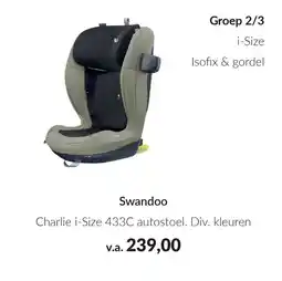 Babypark Swandoo Charlie i-Size 433C autostoel aanbieding