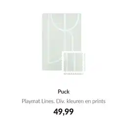 Babypark Puck Playmat Lines aanbieding