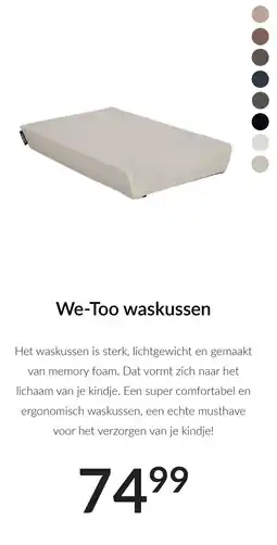 Babypark We-Too waskussen aanbieding
