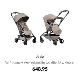 Babypark Joolz Aer2 buggy + Aer2 reisnestje tot zitje aanbieding