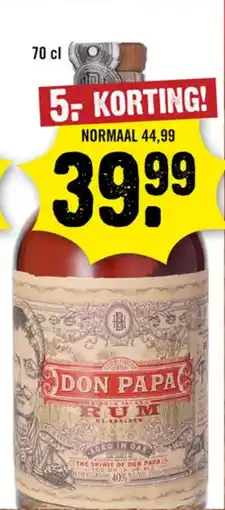 Dirck 3 Don Papa Rum aanbieding