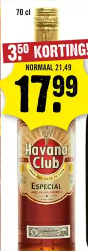 Dirck 3 Havana Club aanbieding