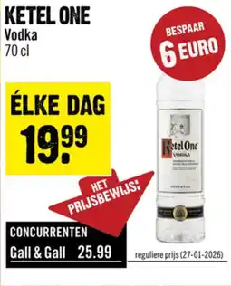 Dirck 3 Ketel one Vodka aanbieding