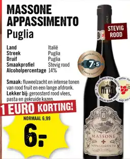 Dirck 3 Massone appassimento aanbieding