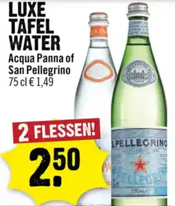 Dirck 3 Luxe tafel water aanbieding