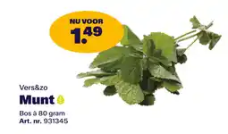 Bidfood Vers&zo Munt aanbieding