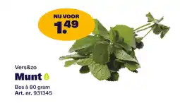 Bidfood Vers&zo Munt aanbieding