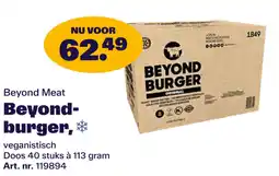 Bidfood Beyond Meat Beyond burger aanbieding
