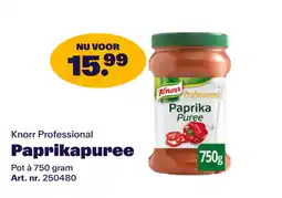 Bidfood Knorr Professional Paprikapuree aanbieding