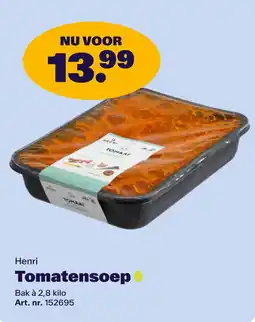 Bidfood Henri Tomatensoep aanbieding