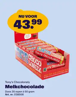 Bidfood Tony's Chocolonely Melkchocolade aanbieding