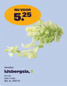 Bidfood Vers&zo IJsbergsla aanbieding