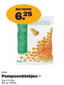 Bidfood Ardo Pompoenblokjes aanbieding