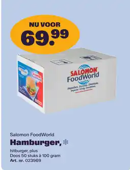 Bidfood Salomon Food World Hamburger aanbieding