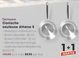 HANOS Demeyere Conische sauteuse Athena 5 aanbieding