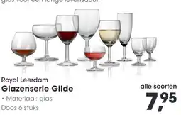 HANOS Royal Leerdam Glazenserie Gilde aanbieding