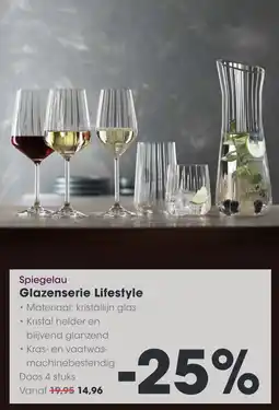 HANOS Spiegelau Glazenserie Lifestyle aanbieding