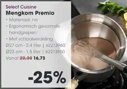 HANOS Select Cuisine Mengkom Premio aanbieding