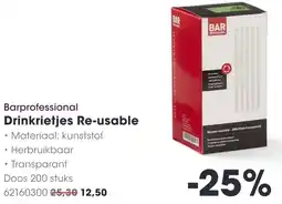 HANOS Barprofessional Drinkrietjes Re-usable aanbieding
