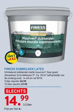 Kluswijs Finess dubbeldek latex aanbieding