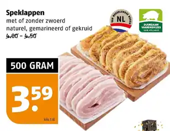 Poiesz Speklappen 500 gram aanbieding