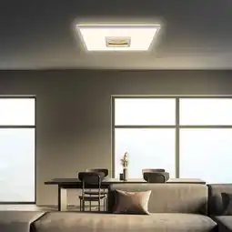 Action Vierkante led plafondlamp met tunneleffect - chroom aanbieding