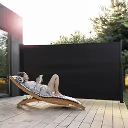 Action Uittrekbaar windscherm - zwart aanbieding