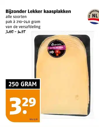 Poiesz Bijzonder Lekker kaasplakken 250 gram aanbieding