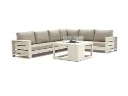 Kees Smit Bellagio Avolo/Cosiraw 100cm hoek loungeset 3-delig rechts 6-zits aanbieding
