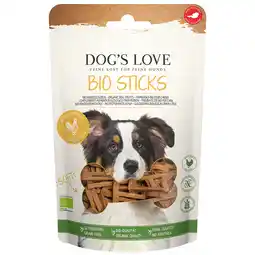 Zooplus Voordeelpakket : 12x150g Dog's Love Bio Sticks met kip aanbieding