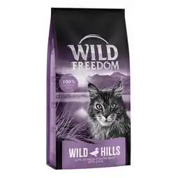 Zooplus 2x6,5kg Adult Wild Hills Eend Wild Freedom Kattenvoer droog aanbieding