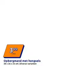 Action Opbergmand met hengsels aanbieding