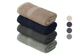 Lidl LIVARNO Set van 2 handdoeken 100 x 50 cm aanbieding