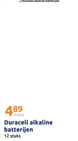 Action Duracell alkaline batterijen aanbieding